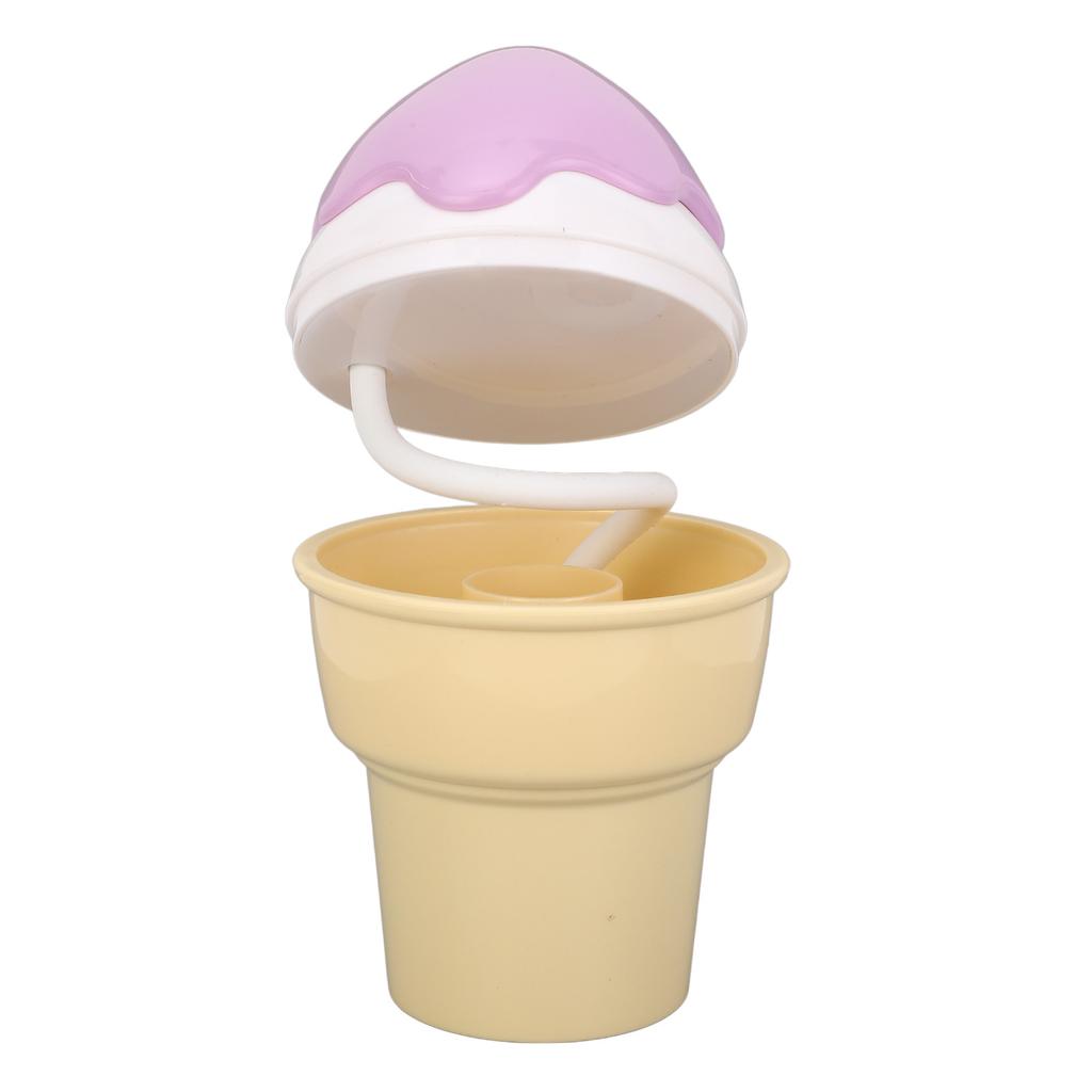 Ice Cream Night Light USB Rechargeable LED Warm Light Desk Table Lamp Bedroom Decoration Purple