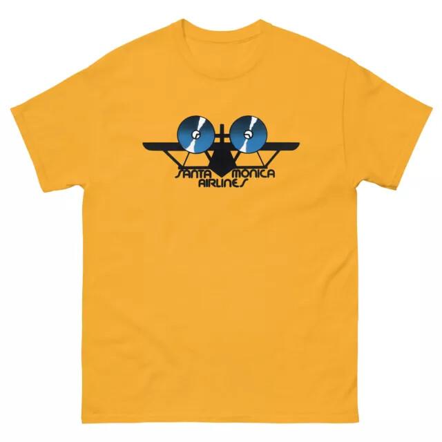 

Santa Monica Airlines skateboards retro aircraft airplane skate t shirt design Unisex T-Shirt S
