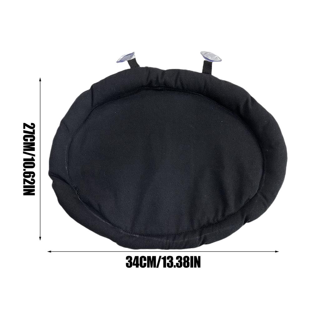 Гамак-ящерица для автомобиля Портативная мягкая подкладка для бородатой агамы Аксессуары для бородатой агамы Легкая кровать для рептилии с прочной присоской для чёрный