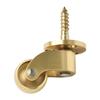 360 Degree Rotation Brass Caster Wheels Brushed Finish Enhanced Mobility Long-lasting Construction Perfect For Heavy Items