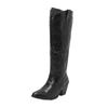 Women's Western Cowboy Boots Embroidered Tall Cowboy Boots, Vintage Thick Heel Side Zipper Township
