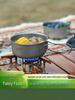 Japanese Style Titanium Camping Pot: Portable, Folding, Multi-functional Outdoor Cookware for Soup and Wild Cooking.
