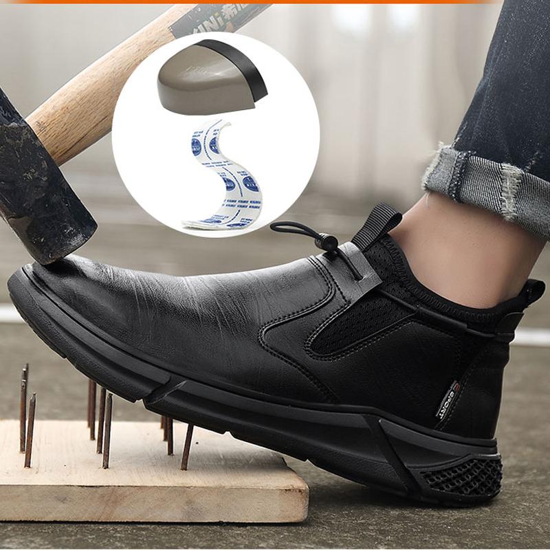 Male Work Safety Shoes Indestructible Work Shoes Sneakers Men Waterproof Protective Shoes Puncture-Proof Security Footwear