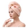Bear Embroidered Head Wrap Thickened Quick Drying Hoodie Comfortable Bath Hat  Swimming