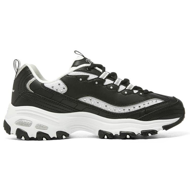 (WMNS) Skechers D'Lites 1.0 'Black White' Women's 149925-BKW