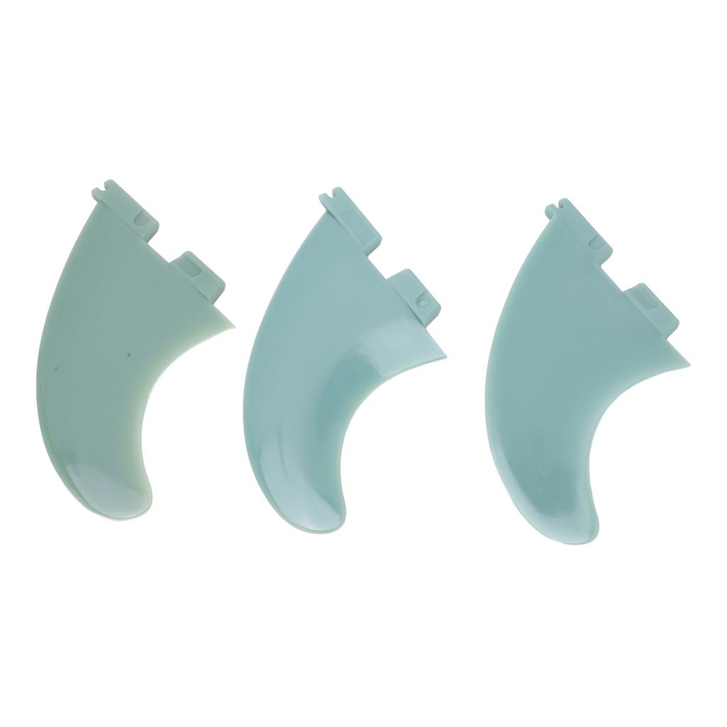 3pcs Surfboard Fins PVC Surfing Thruster Fin Set for Longboard Paddleboard Tail Accessories