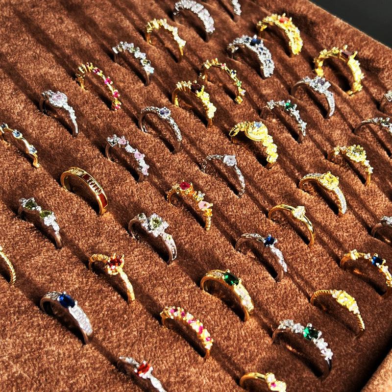 Caibao Series Open Ring Women'S Simple Fashion Niche Design Sweet Cool Light Luxury High-End Accessories