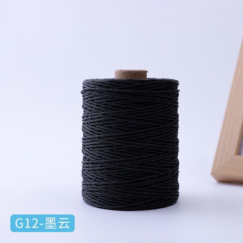 150g Baumwoll-Raffiagarn Natur zum Handstricken Häkeln Sommer Strohhüte Sandalen Haken Taschen Papiergrasfaden 1 Knäuel\=280M