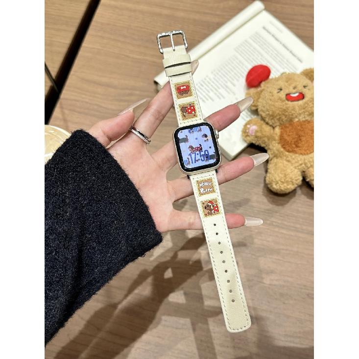 

Dachshund Bracelet Straps Gym for Apple Watch Band 10 9 8 7 6 5 4 Leather Watch Strap for Iwatch Band 44mm 46 38 40 41 42 45 49 for 38 40 41mm белый