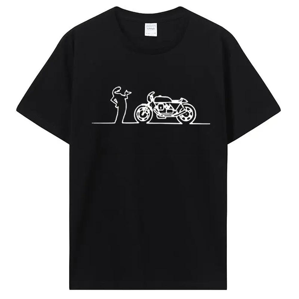 Men Women Moto Guzzi La Linea Guzzisti Nomads T Shirt Lineman TV Series Cotton Tees T-Shirt Hip Hop Tshirt Streetwear T Shirts