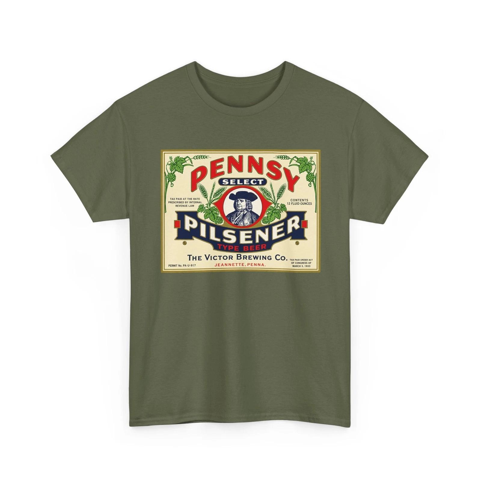 Pennsy Select Pilsener Beer Victor Brewing Jeannette PA Retro Breweriana T-Sirt 3XL
