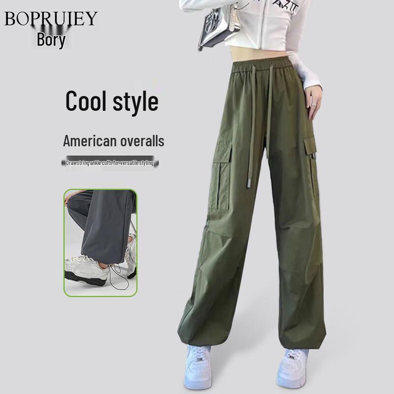 

Women s 2025 Autumn Casual Cargo Pants with Pockets L (121-143 lbs)