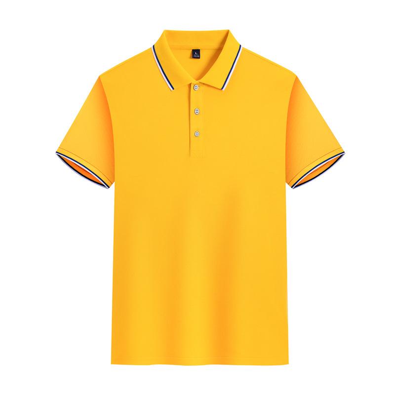 Unisex 190g Pique Lapel Polo Shirt, Short-Sleeved, 32pcs, Custom Logo Printing Available, Casual and Cultural Wear.