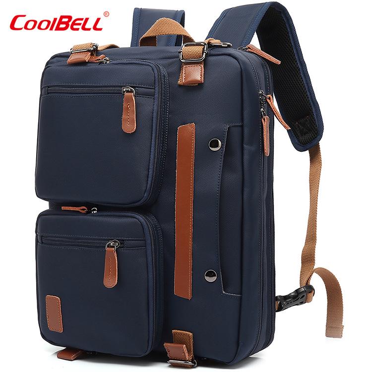 

High-Capacity Multifunctional Men s Canvas Backpack 17.3-inch