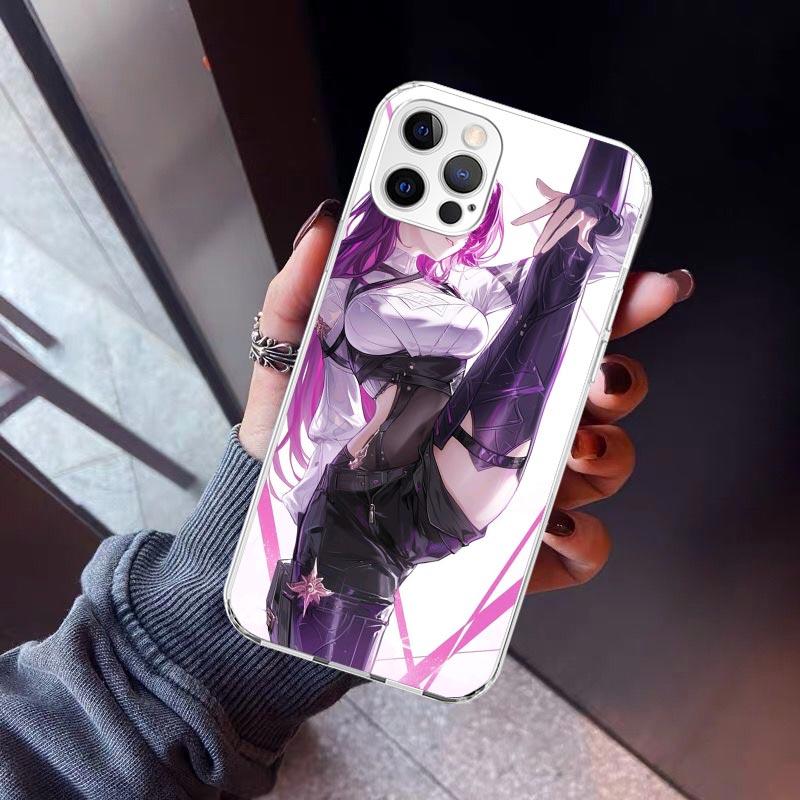 

Honkai Star Rail Kafka Phone Case For iPhone 17 Air 11 13 Mini 14 15 Plus 16 12 Pro Max 16E SE 7 8 Pattern Soft TPU Back Cover iPhone 14