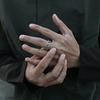 New Fashion Vintage Eye of Horus Ring Women's Men's Open Finger Ring Adjustable Zircon Girls Couple Gift Trend Party Niche Ring
