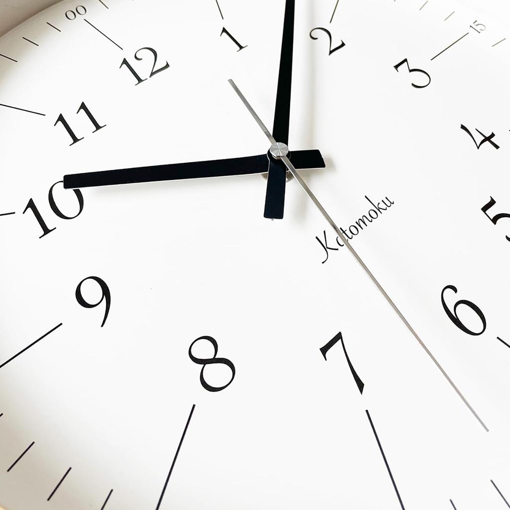KATOMOKU Plywood Clock 18 Natural Wall Clock with Continuous Second Hand km-110NA 304mm (quartz Clock)