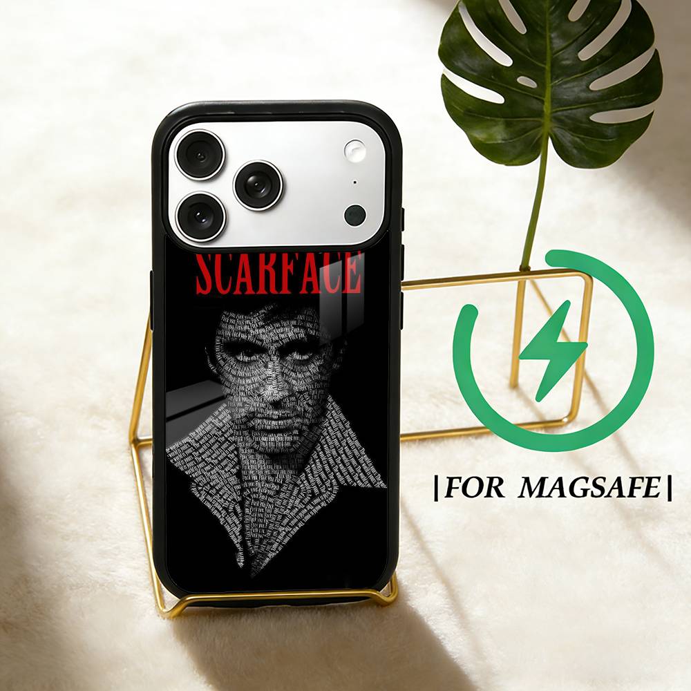 Classic Movie Scarface  Phone Case For iPhone 17,16,15,14,13,12,Plus,Pro,Max for Magsafe Magnetic Wireless Charging