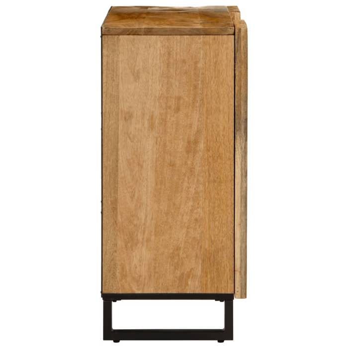 VidaXL Buffet 90x34x75 Cm Solid Raw Mango Wood, Storage Furniture, Kitchen Storage Furniture, Cupboard, Furniture 377574