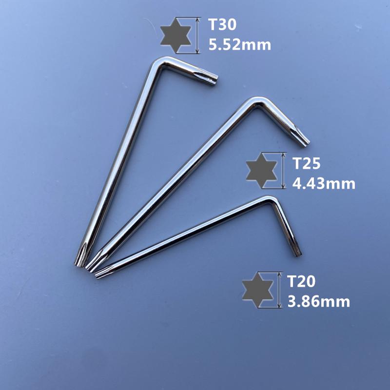 Hex & Phillips L-Shaped Wrench Set: T6, T8, T10 Plum Blossom Screwdrivers