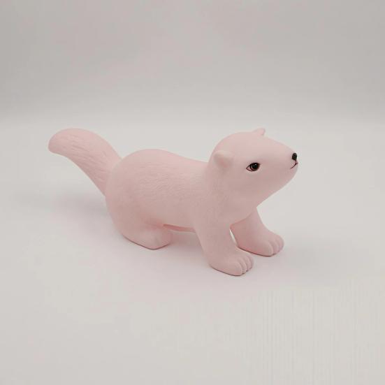 Realistic Squirrel Squeeze Toy with Sound Soft TPR Fidget for Kids Adults Cute Animal-Shaped Decompression Gadget for Children
