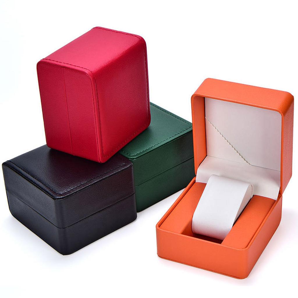 Modische Einzeluhren-Geschenkbox in mehreren eleganten Farben, praktisch für Schmuck- und Armband-Aufbewahrungslösung