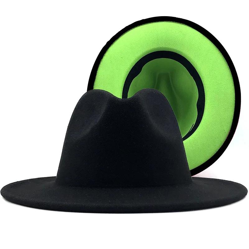 2025 Wool Felt Fedora Hat Wide Brim Jazz Party Hat for Women Men Autumn Winter Fashion