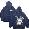Oversized Zip-Up Hoodie Unisex Streetwear Gothic Urban Sweatshirt Men Women Casual Wear