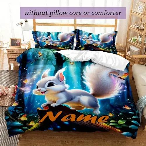 Comforter Squirrel With Squirrel Pattern Suitable For Children Kids And Adults Soft Comfortable And Breathable