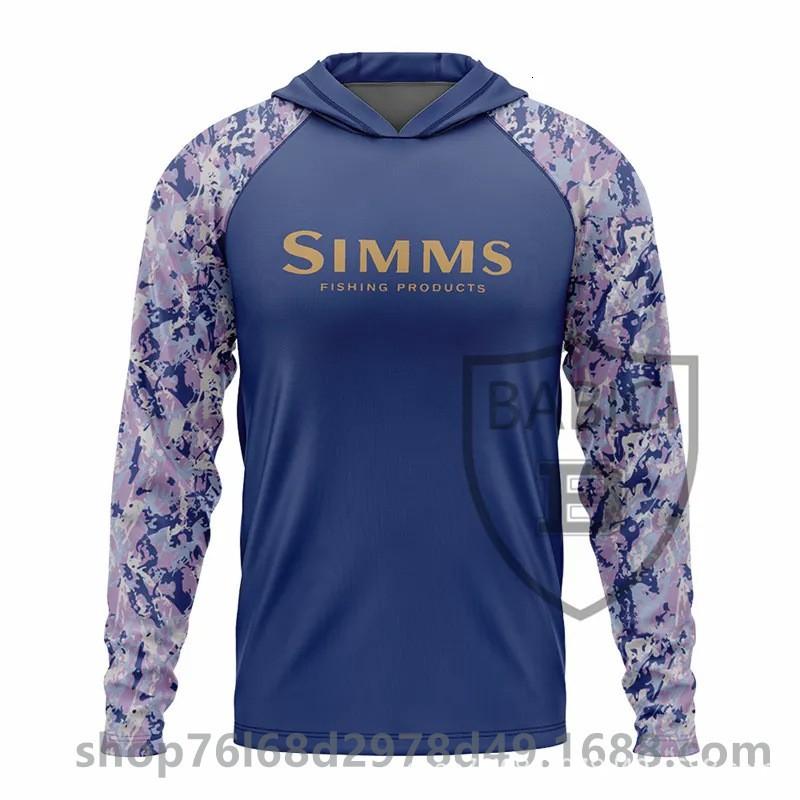 Mens Quick-Dry Fishing Hoodie UPF 50 Sun Protection Long Sleeve Shirt Camo Print Breathable Outdoor Apparel