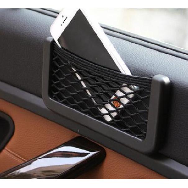 Car Seat Side Back Mesh Interior Storage Net Bag Pocket Phone Gadget Holder