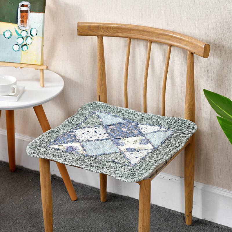Podložka na židli s kravatami Polštář na židli Farmhouse Květinová kuchyně Jídelní sedák G