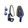 1 Pair Aluminum Alloy Motorcycle Rearview Mirrors Universal Adjustable Anti-shake for Scooters ATVs Street Bikes