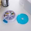 Circular Portable Pill Case Plastic 7 Days Tablet Candy Box Storage Tablet Holder Travel Organizer Pill Dispenser Container