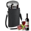 Portable Wine Cooler Bag Insulated Thermal Carrier for 2 Bottles Wine Outdoor Party Travel Portable Wine Tote Bag