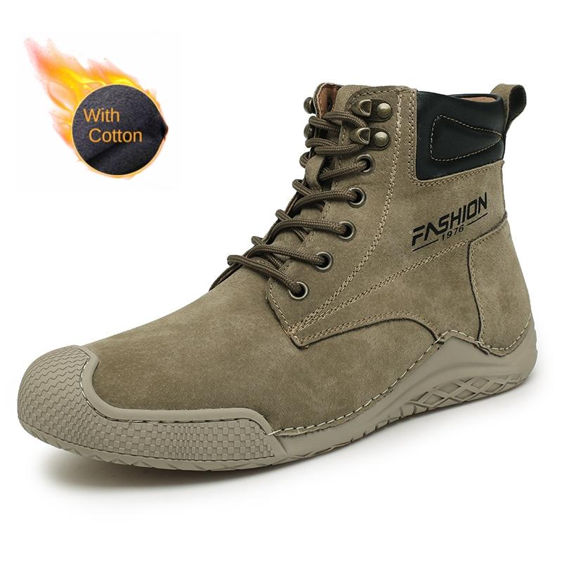 

Мужские уличные высококачественные ботинки для хайкинга, лидер продаж, зимние теплые плюшевые ботинки с высоким верхом, мужская спортивная обувь, трендовые рабочие ботинки 46