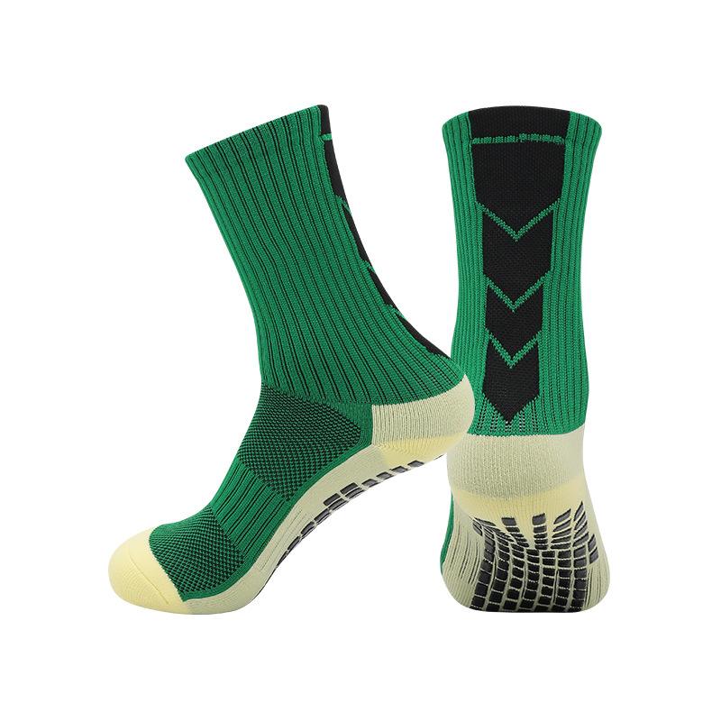 Temu Abriebfeste Socken mit Handtuchsohle Rutschfest für Laufen Sport Dämpfung Schweißabsorbierend Atmungsaktiv Dosiert Rutschfeste Fußballsocken
