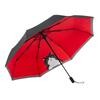 ADOSSY Folding Rain or 8 Cat Design Umbrella, Shine, 3-Section, Ribs, Lightweight, Compact, Commuting, Women's, (Black)