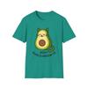 Unisex Softstyle T-Shirt Mens Womens Tees Top Avocado Cat Hybrid Funny Cartoon Graphic Tee
