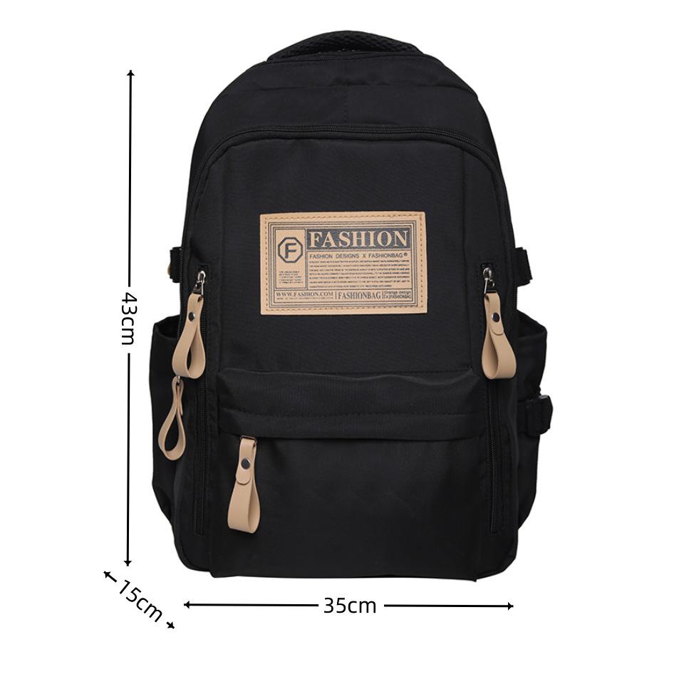 School Bag, Korean Version for Junior High School Students, New , Simple, Fashionable and Large-capacity College Students, Women's Backpack, Backpack.