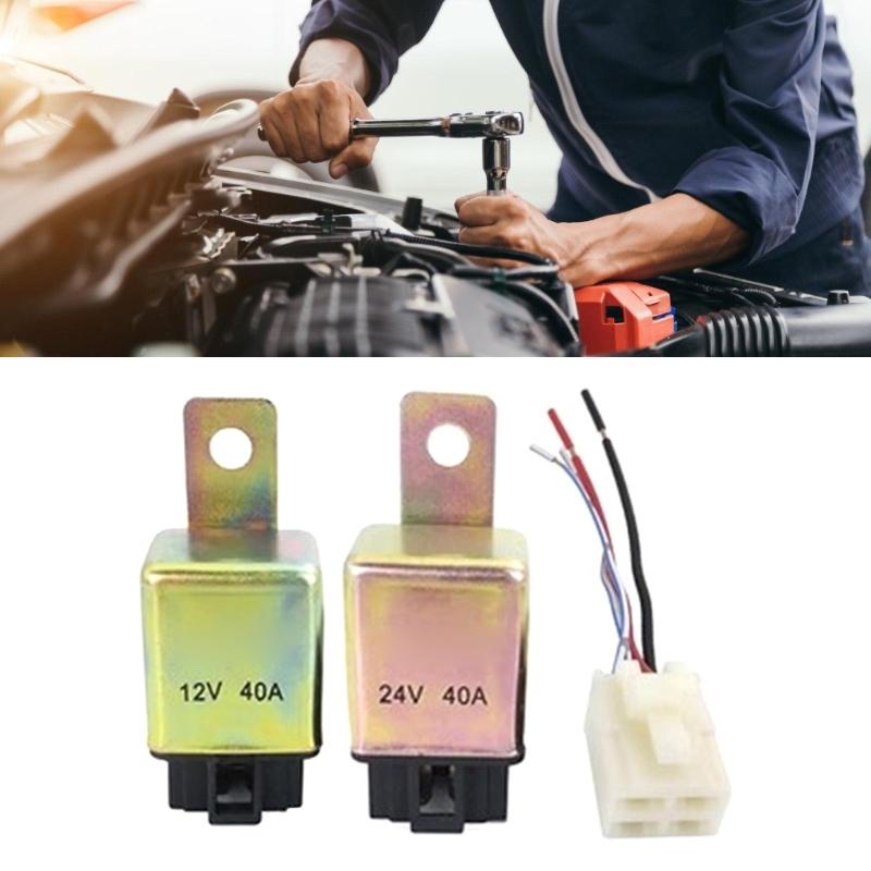 Quick Response Long Lasting Energy Saving 12V 24V 4Pin Relays Suitable for Car Air Conditioning with Easy Installation