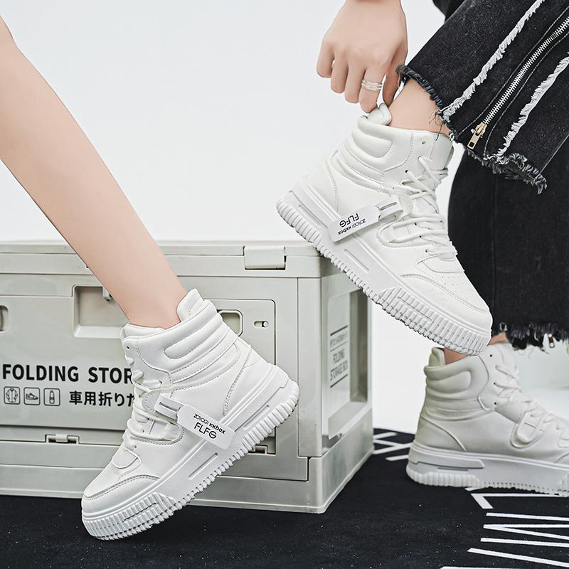 Casual Sneaker High-top Male Sneakers Shoes for Men Skateboard Sports and Leisure Wear-resistant Non-Slip All-match New