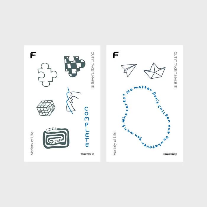 

Набор тату-наклеек Blue Life