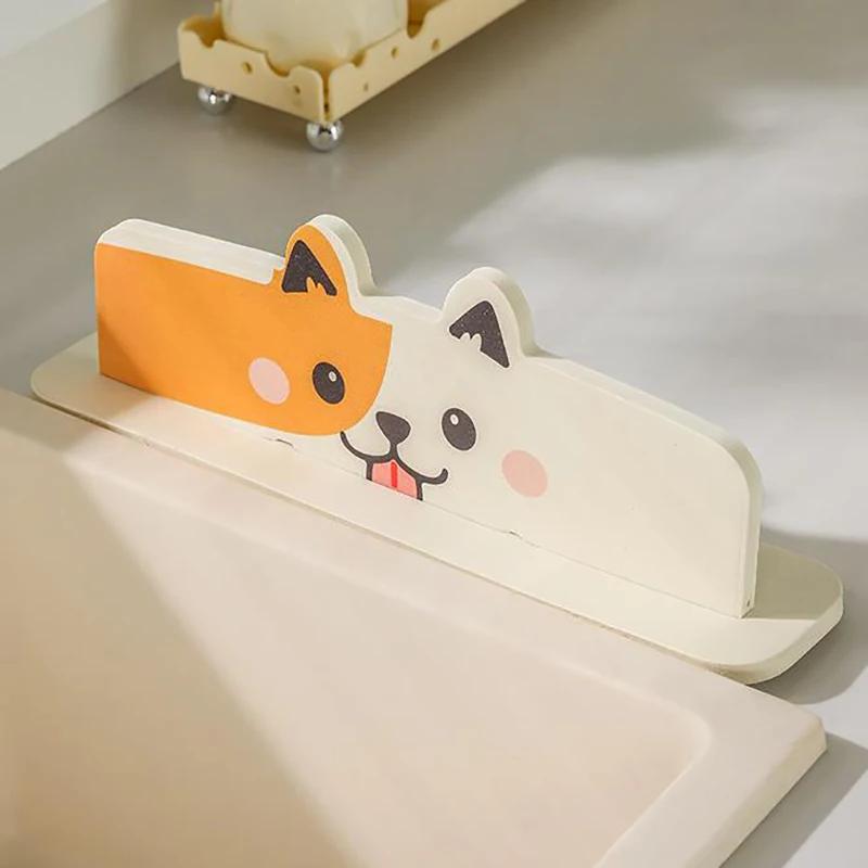 Silicone Kitchen Sink Water Splash Guard Washing Basin Anti-splash Stopper Waterproof Splatter Screen Bar Anti-water Board