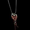 Contemporary Heart Necklace Flexible Bone Chain Structure Corrosion Resistant Alloy Materials Fashion Accessory