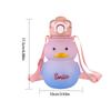 1PC Cute Water Bottle for Girls with Straw 650ml Portable Kawaii Duck Kettle Summer Large Capacity Plastic Drinking Cup