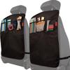 2Pcs Back Seat Cover for Kids + 3 Pocket Storage Organizer, Waterproof Kick Mats Backseat Protector, Car Seat Back Protectors