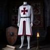 Medieval Knight Cosplay Costume With Polyester Fabric For Game Anime Roleplaying