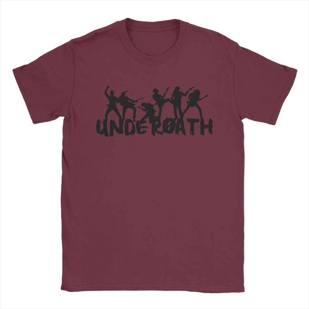 Crazy Underoath Band T-Shirt Men O Neck Pure Cotton T Shirt  Short Sleeve Tee Shirt Gift Idea Clothing