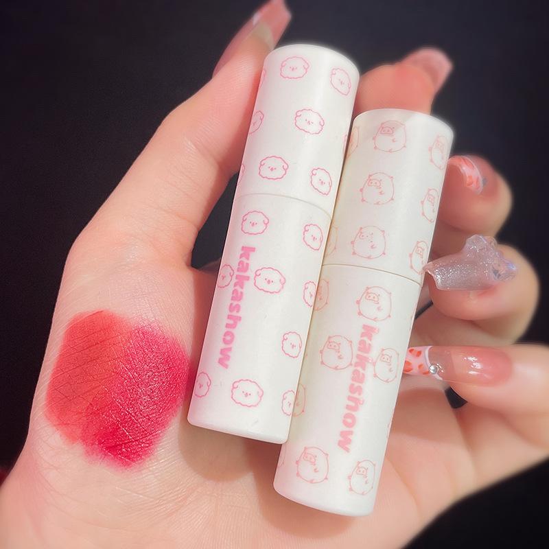 Hlinená glazúra na pery Milk Mud Buds sa nelepí na pohár, matná, matná, zamatová glazúra na pery, biela hlinená rúž na pery